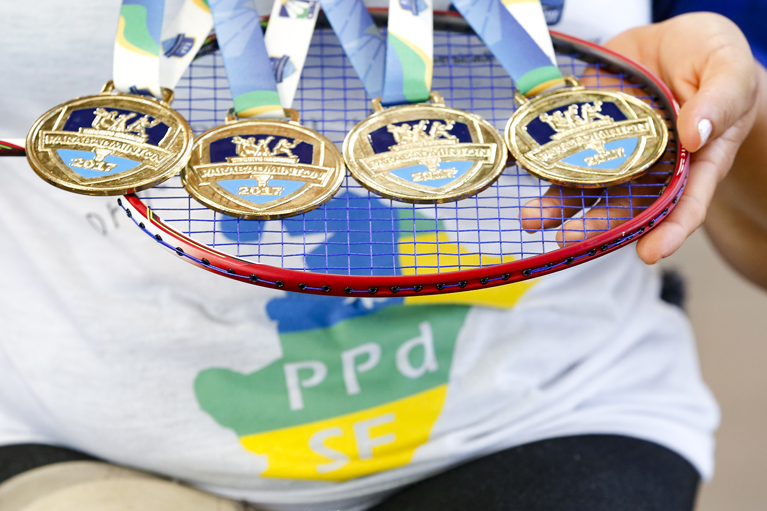 A atleta foi convocada em novembro do ano passado pela Seleção Brasileira de Parabadminton e participou de duas competições na Colômbia. (fotos: Adilson Andrade/Ascom UFS)