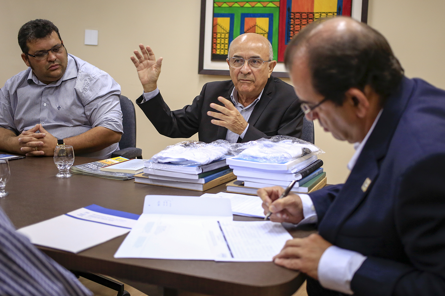 Ao centro, Nivaldo Miranda, presidente do Comitê da Bacia Hidrográfica do Rio São Francisco (Fotos: Adilson Andrade/AscomUFS)