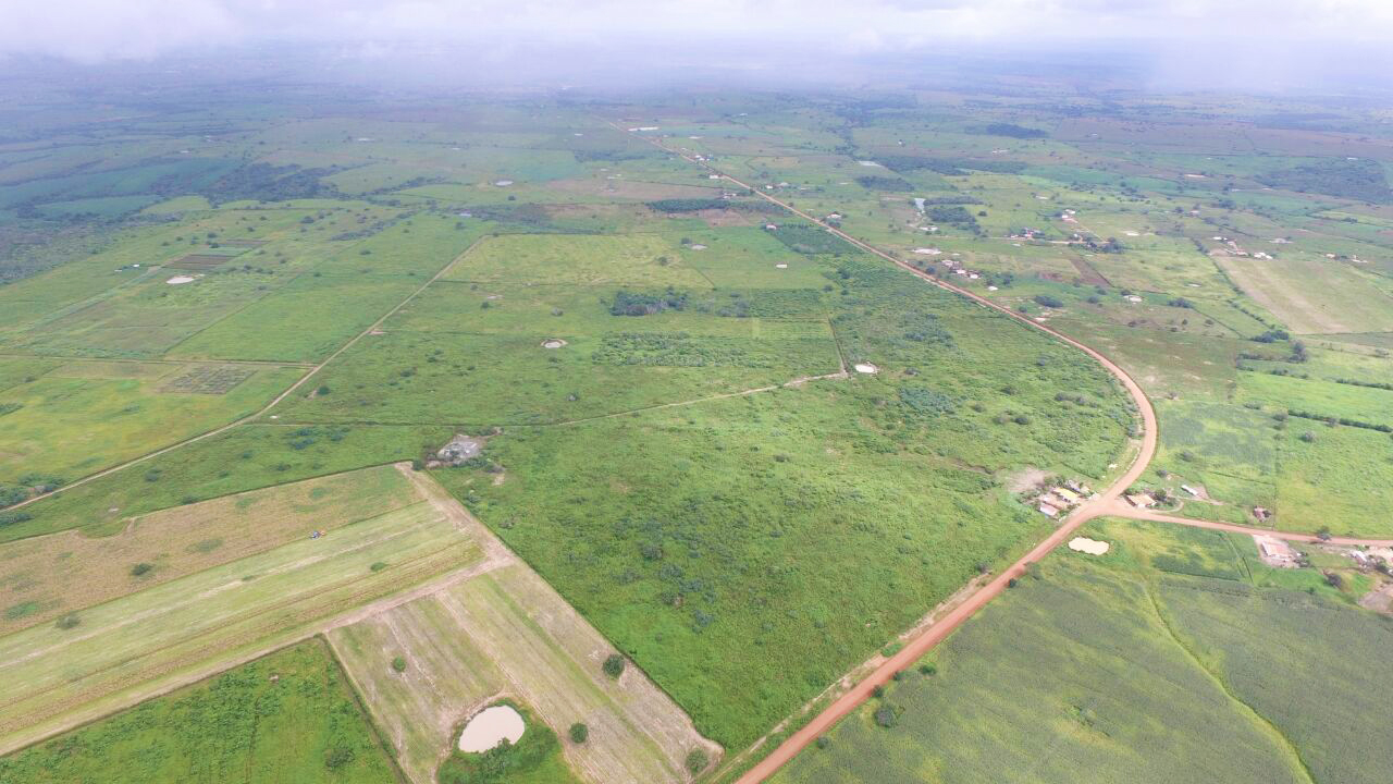 Vista aérea do terreno, com 70 hectares, cedido pela Embrapa (Imagem: Dipro/UFS)