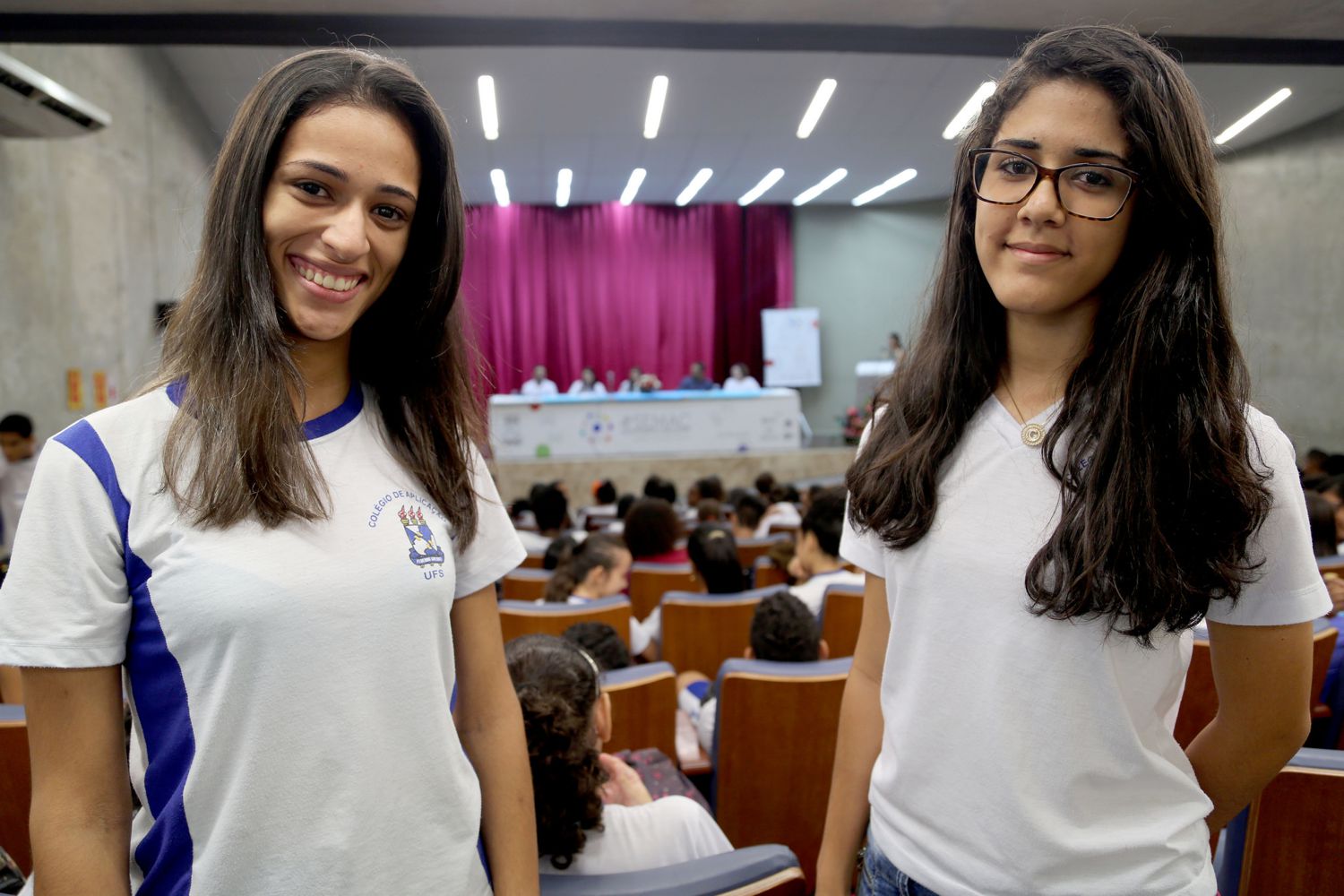 Laura Mecenas (esq.) e Wesliane Gabriela: a contribuição da pesquisa é, inclusive, moral