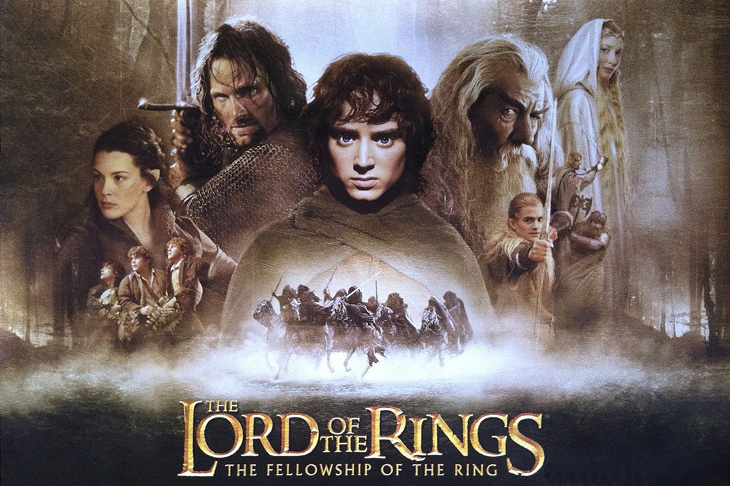 'A sociedade do anel' é o primeiro filme da trilogia 'O Senhor dos Anéis' (Poster original do filme:  Warner Home Video)