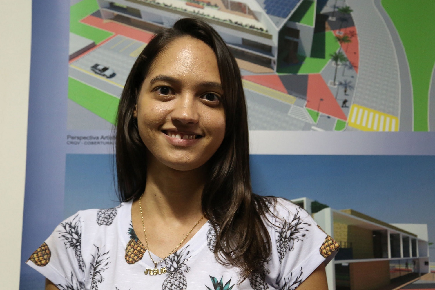 “Centro trará oportunidades para que os jovens profissionais daqui trabalhem no município”, avalia a estudante de Fisioterapia Lidiane dos Anjos. (fotos: Schirlene Reis/Ascom-UFS)