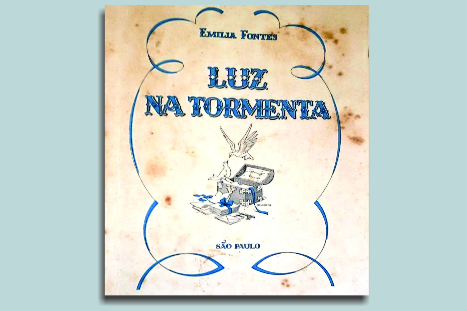 'Luz na tormenta', livro publicado por Emília Fontes, contendo uma coletânea de 140 cartas trocadas entre ela e Joaquim Fontes (acervo da autora)
