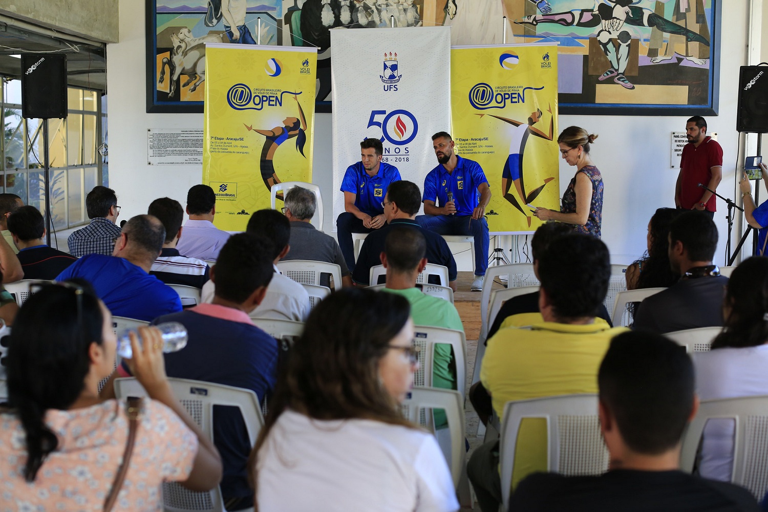 Evento aconteceu na tarde de ontem no hall da Reitoria, campus de São Cristóvão.