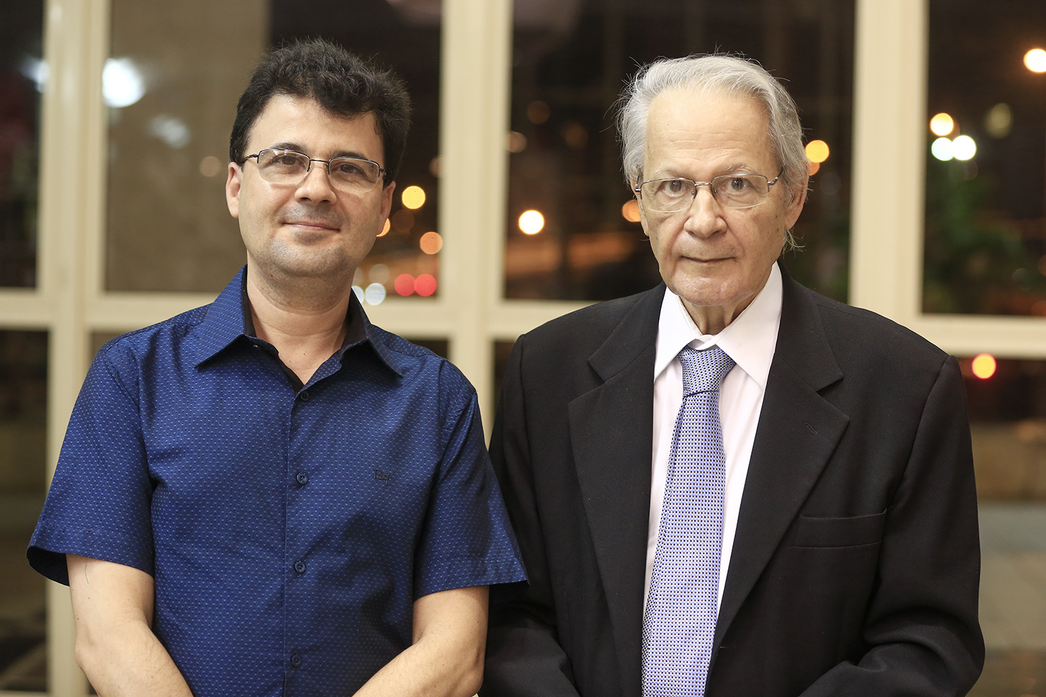 Eduardo Garcia (dir.), ao lado do professor do DMU, foi reitor da UFS de 1984 a 1988.