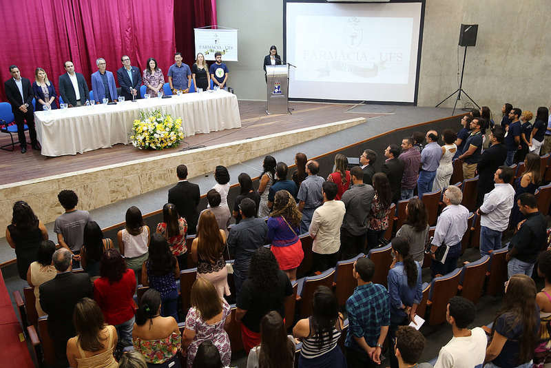 Curso de Farmácia do campus São Cristóvão celebra 18 anos e solenidade de comemorações aconteceu no auditório da reitoria (Fotos: Schirlene Reis / Ascom UFS)(