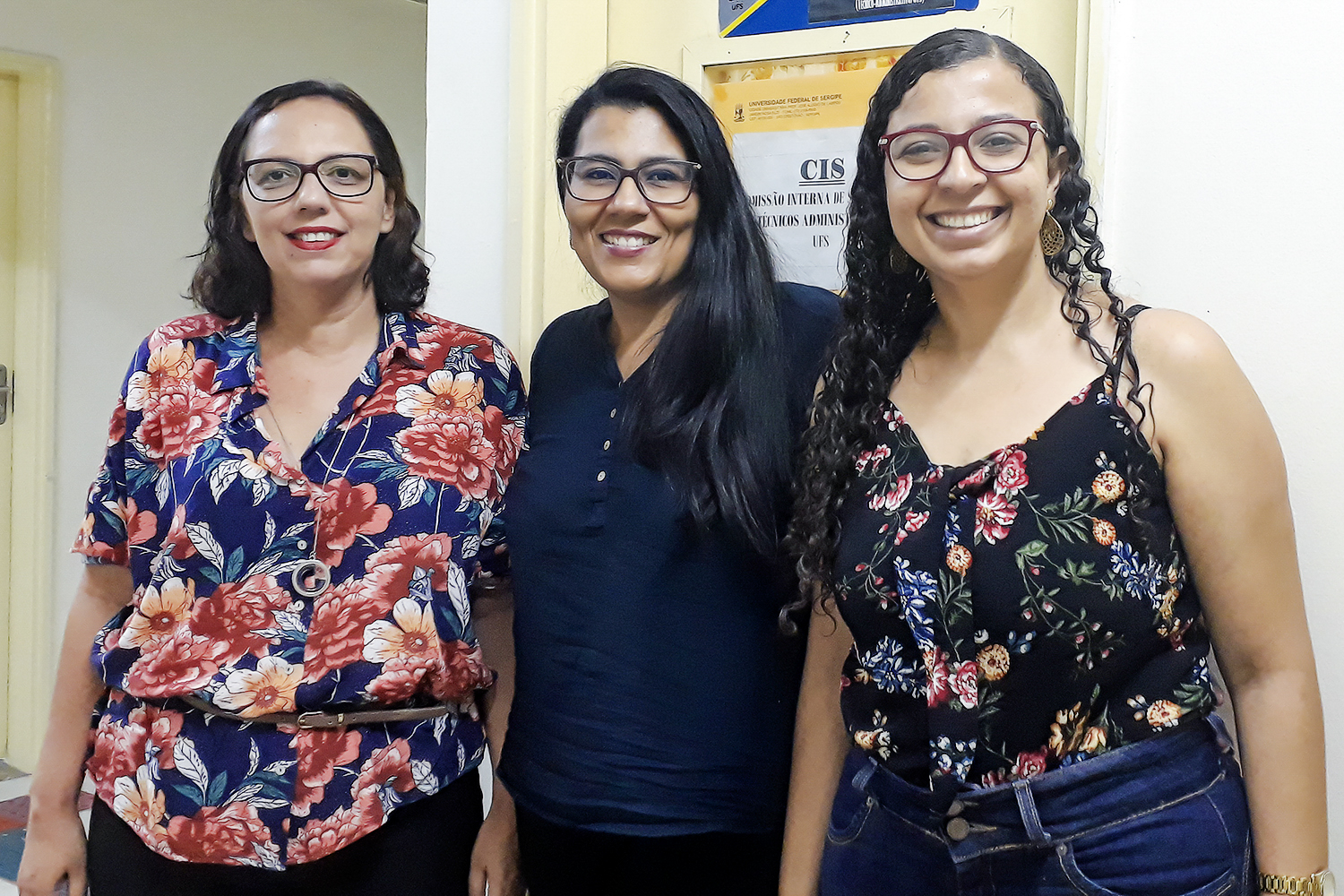Adriana Azevedo (esq.), Sylvia Regina e Elayne Silva são membros titulares da CIS para o triênio 2019-2022. (foto: arquivo pessoal)