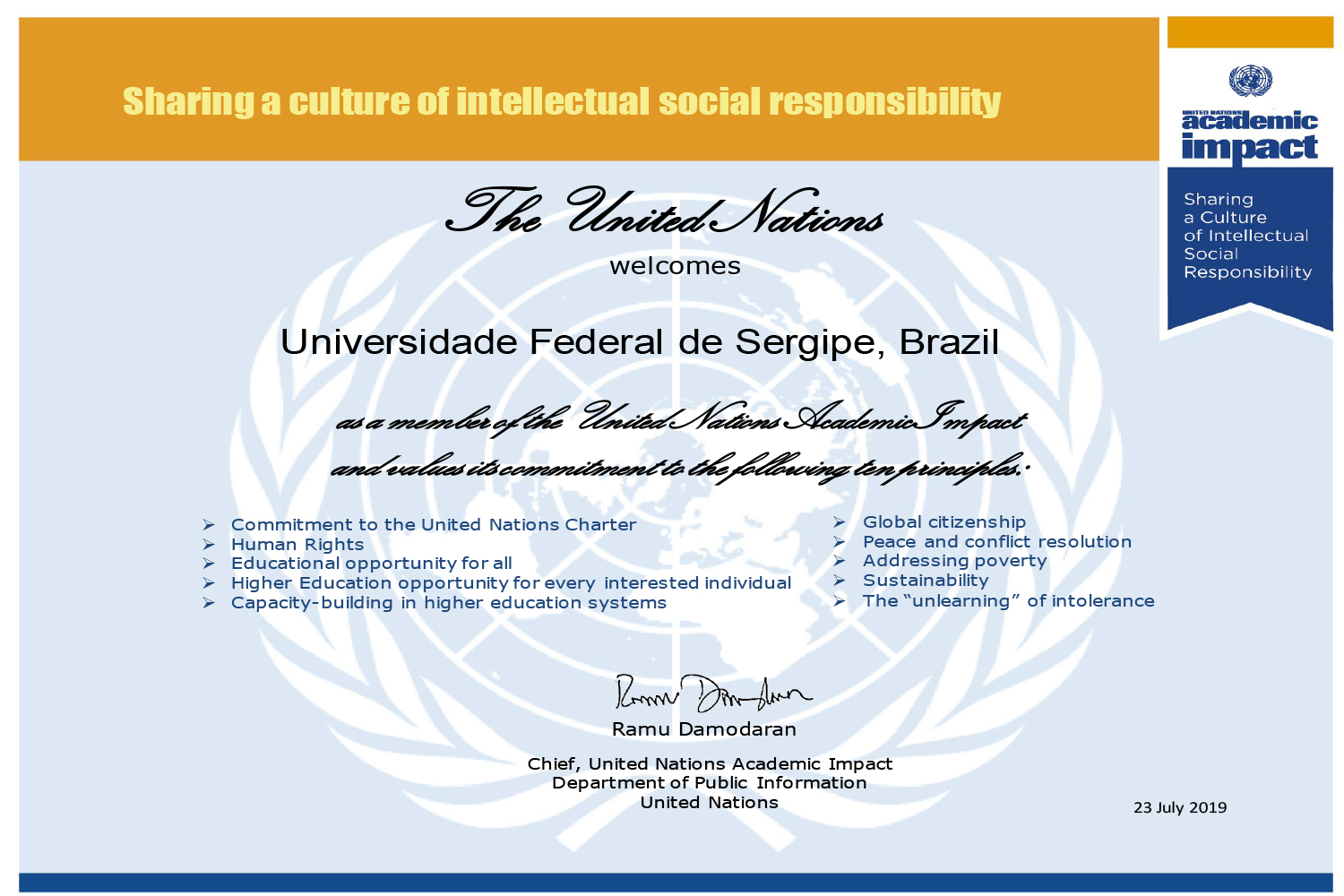 Cetificado ufs