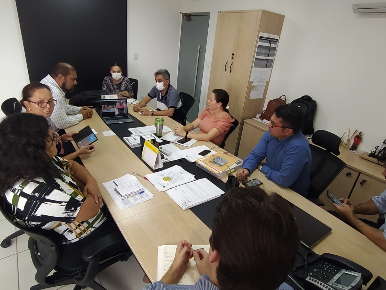 O vice-reitor Valter Santana representou a UFS na reunião. (foto: Ascom SMS)