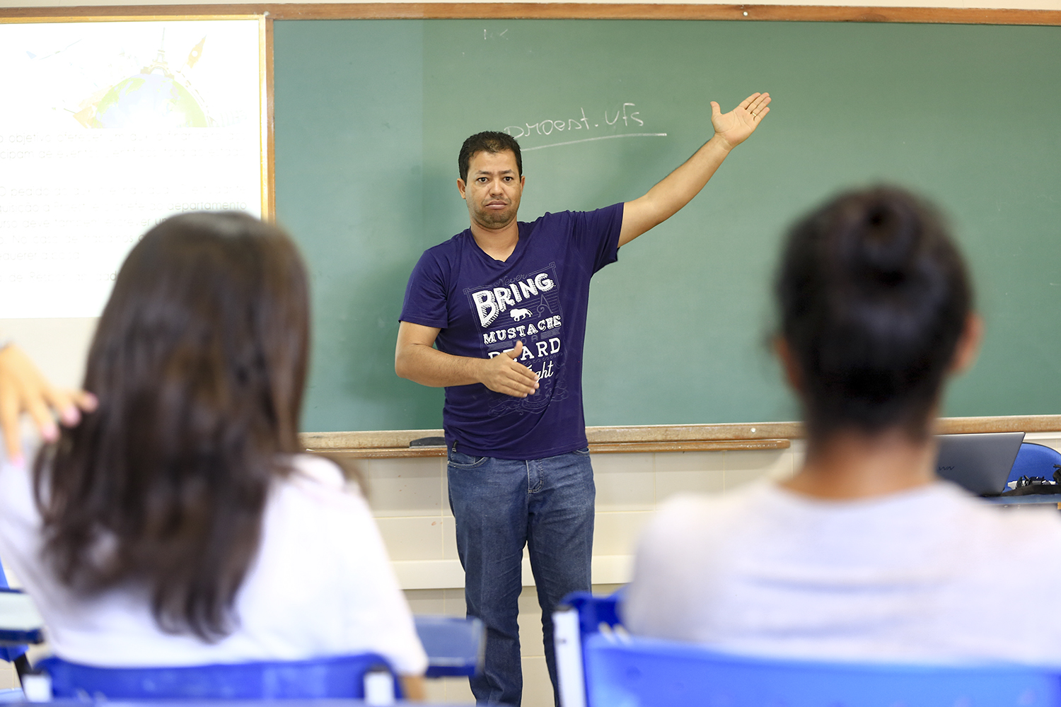 "Eles tinham mais surpresas do que dúvidas; as dúvidas surgem a partir do uso, mais especificamente do não saber usar [o Sigaa]". (fotos: Adilson Andrade/Ascom UFS)