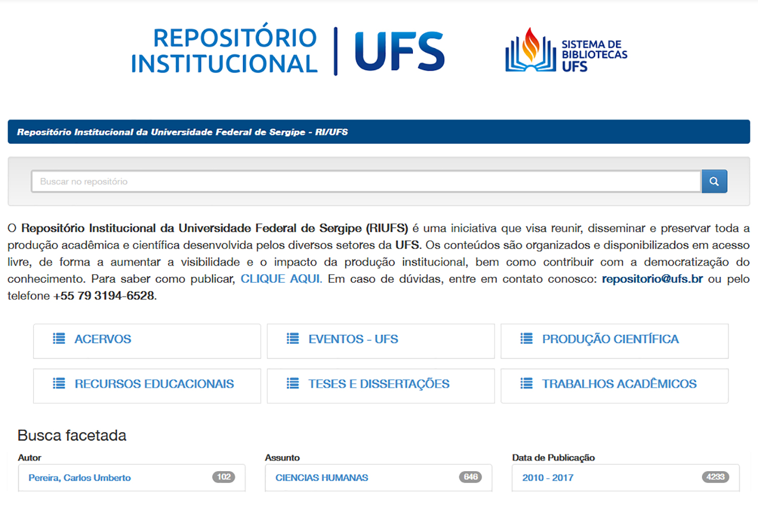 Riufs está dividido em seis grandes comunidades.
