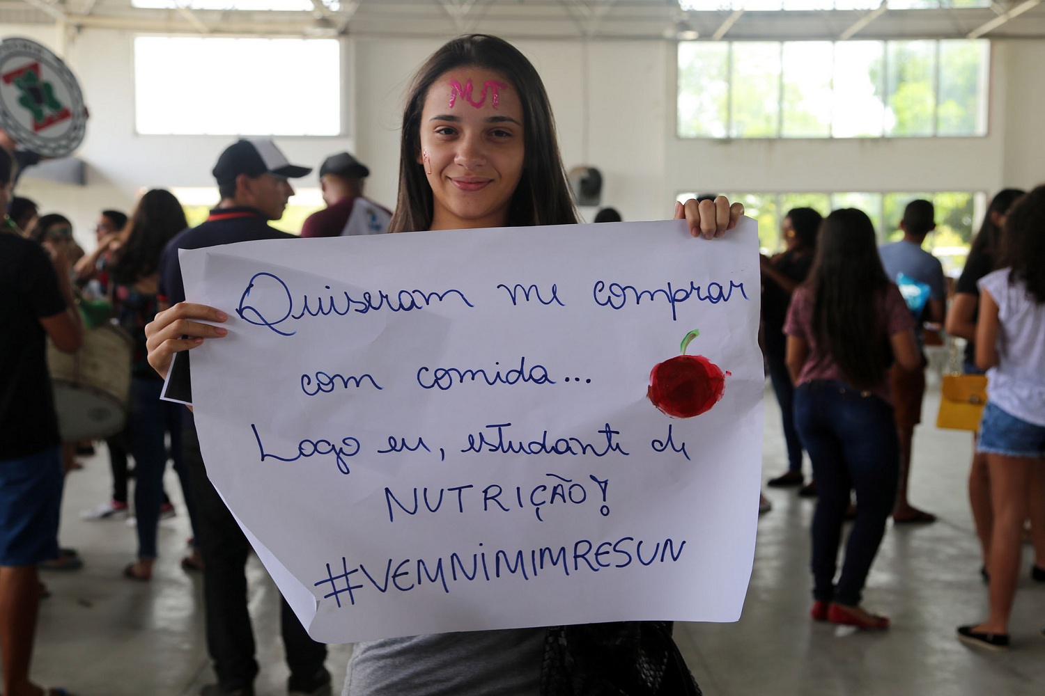 "É isso que quero para minha vida", diz Maria Clara, caloura de Nutrição.