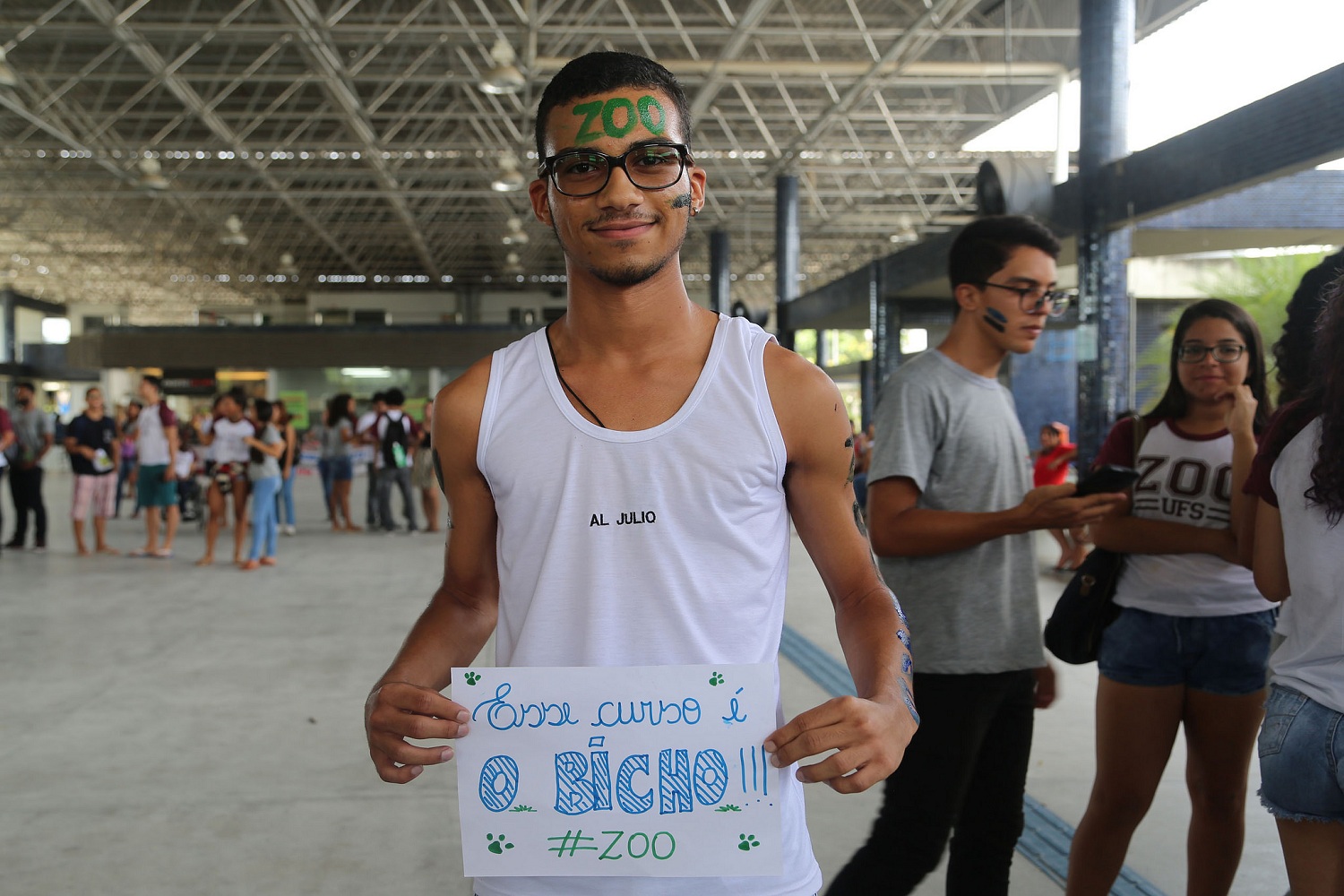 Para Júlio César, de Zootecnia, foi uma surpresa a recepção. "Eu não imaginava que a universidade fosse cheia de pessoas animadas".