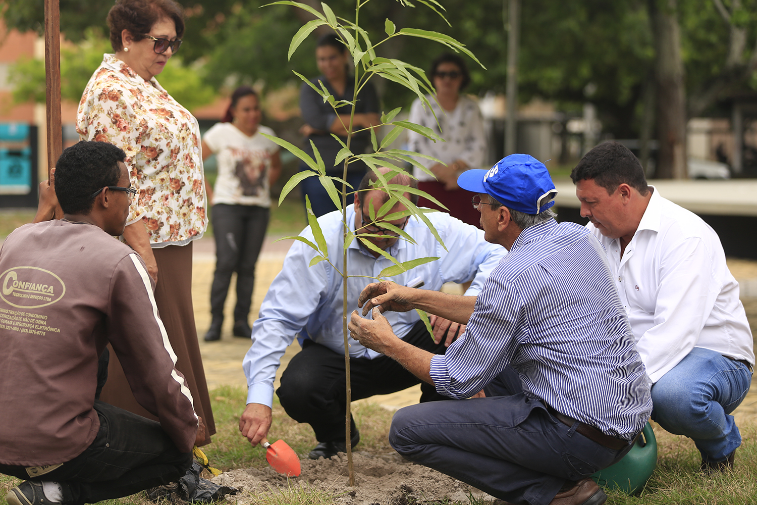 Plantio foi realizado com a ajuda de muitas mãos, todas elas representando a contribuição para o fortalecimento da UFS.