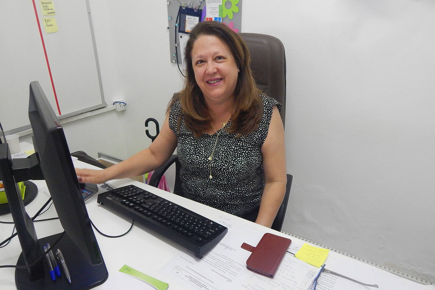 "O HU está convencido de que um dos seus pilares estratégicos é o desenvolvimento de sistemas para atender às suas necessidades", diz a a chefe do SGPTI Adicinéia Oliveira. (fotos: Ascom/HU-UFS)