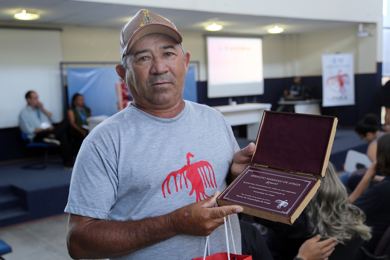 Um dos homenageados no evento foi Geraldo Mariano, funcionário do MAX desde o salvamento arqueológico realizado pela UFS entre 1988 e 1997.