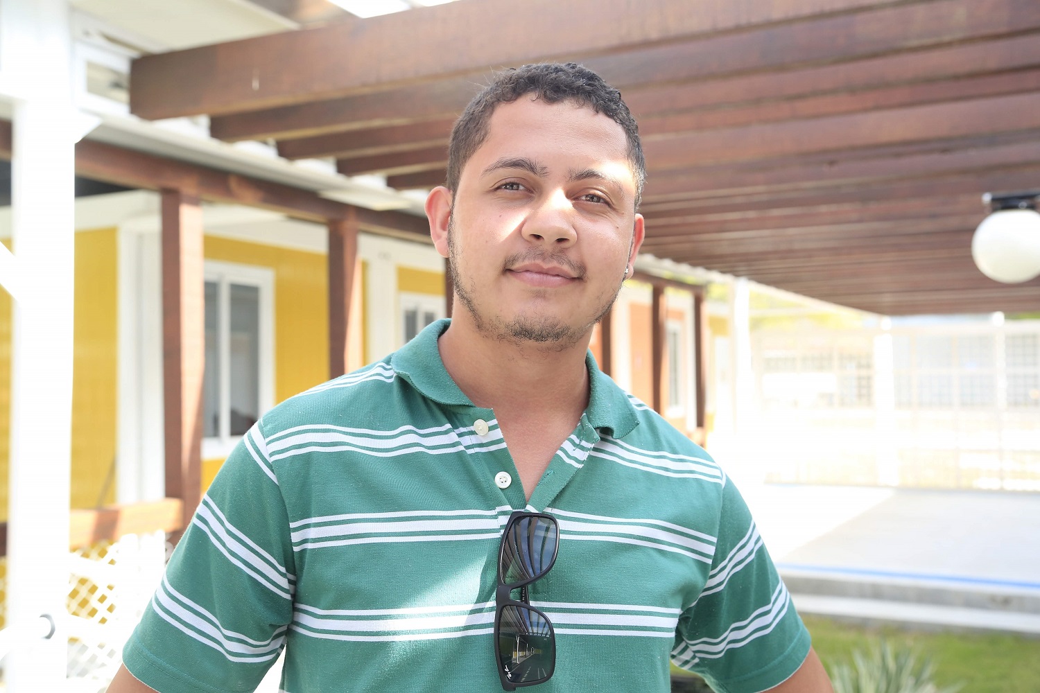 Um dos participantes do evento foi João Vinicius, estudante de Educação Física