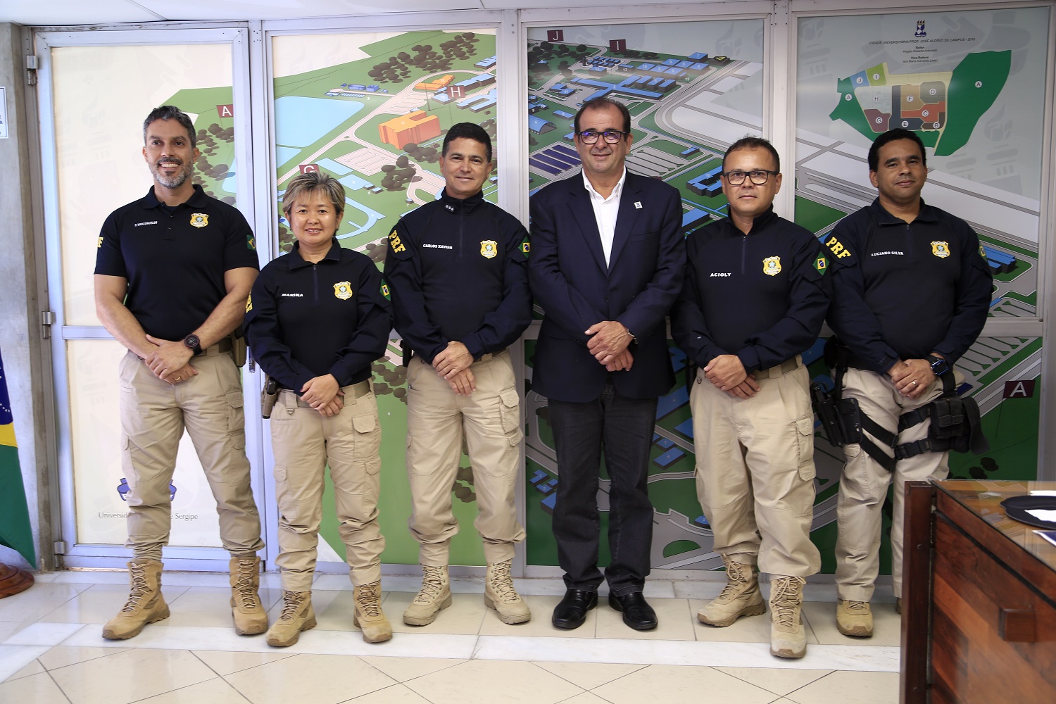 Representantes da PRF/SE e UFS se reuniram com o objetivo de tratar sobre o estabelecimento da parceria