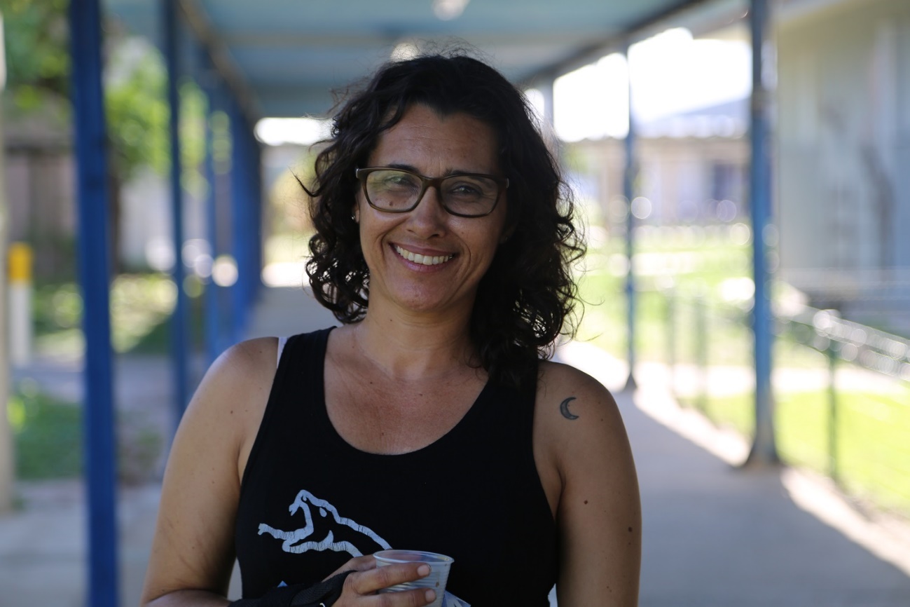 Estudante de Psicologia, Alexsandra Carvalho, participa das atividades promovidas pelo projeto