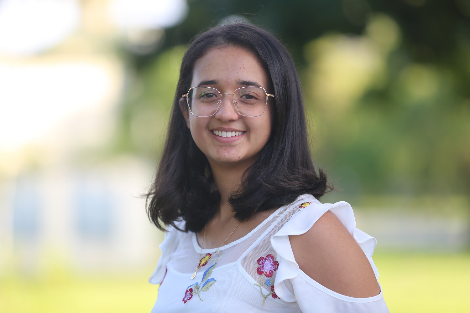 Nathália Araújo Macêdo se formou em Farmácia/campus de São Cristóvão. Atualmente é aluna do Programa de Residência Multiprofissional do HU/Aracaju. (foto: Paulo Marques/bolsista Ascom UFS)
