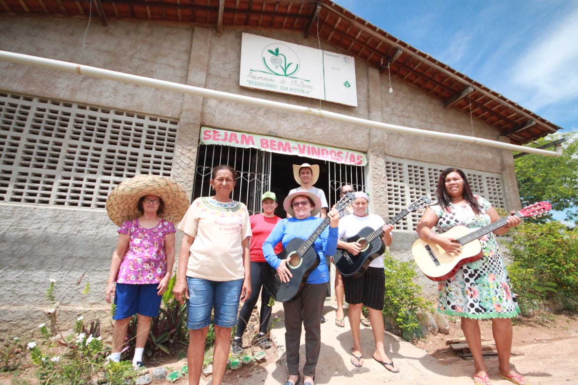 A primeira reportagem destacou a Associação de Mulheres Resgatando a Sua História, na zona rural de Porto da Folha-SE. Foto: Romário Silva/TV UFS