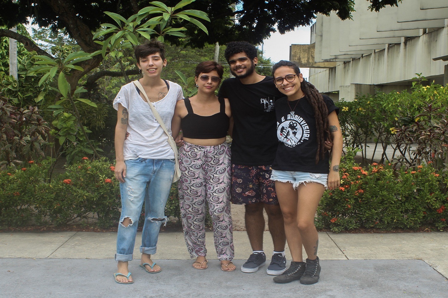 Julia da Costa, Clécia Borges, Lucas Menezes e Carolina Timóteo: Semana Paulistana do Curta-Metragem 2019. (foto: Rivandson Teles/Proex)