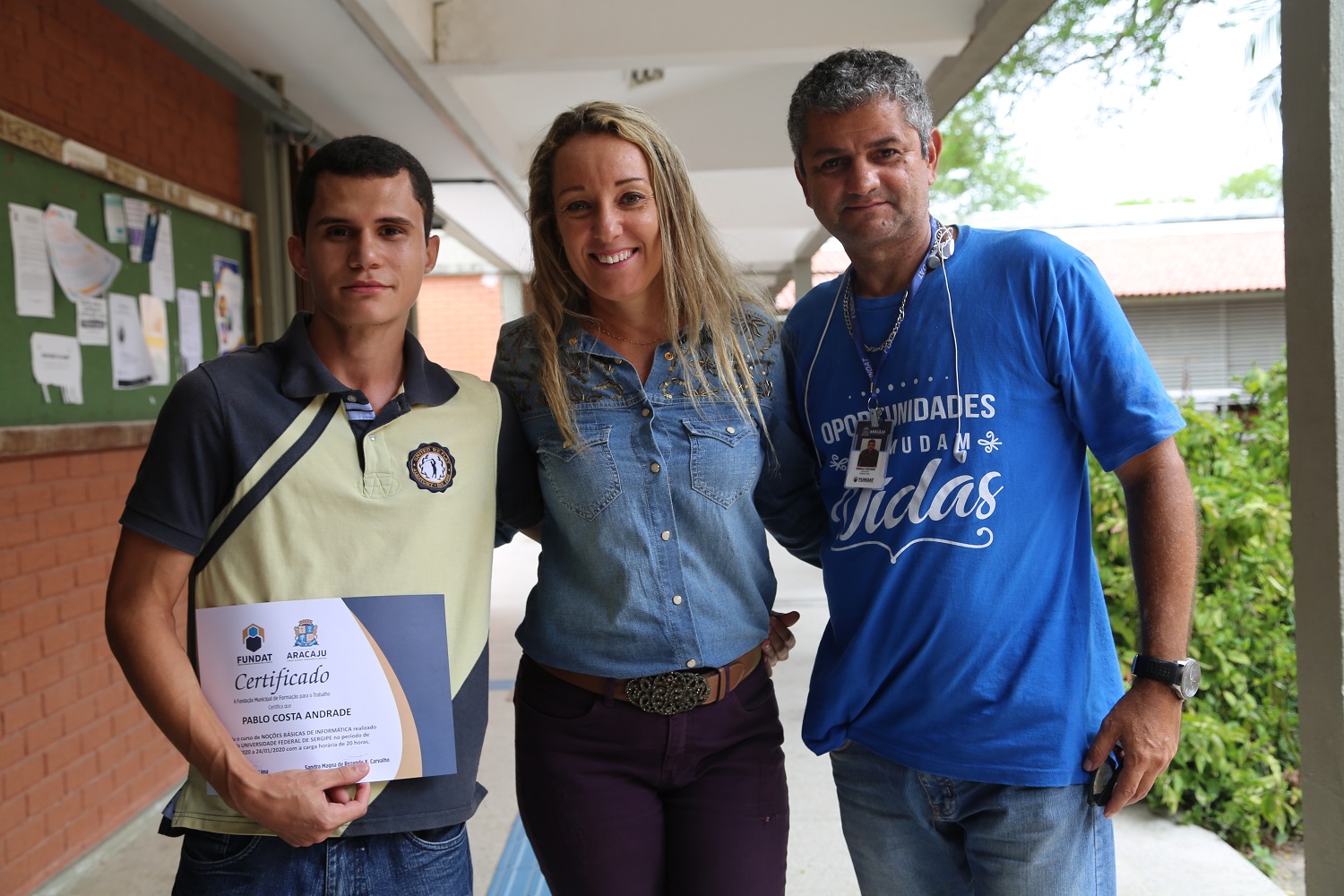Entrega de certificados.