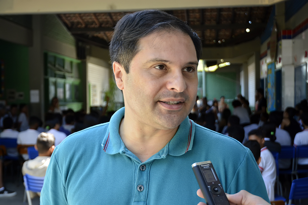 Profº Lysandro Borges valoriza mobilização da UFS. Foto: Eugênio Barreto/SEDUC