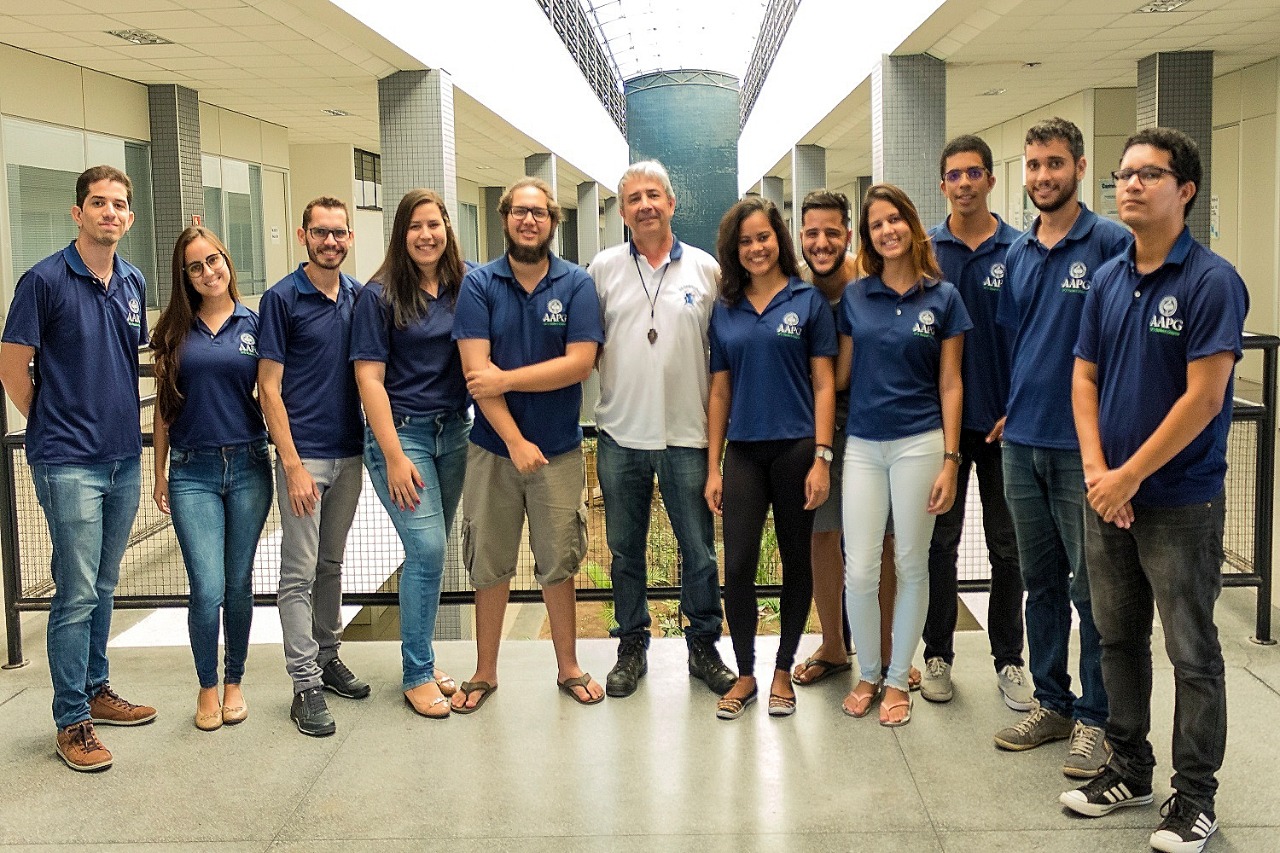 Equipe do Capítulo Estudantil da AAPG na UFS premiada no evento "Student Chapter Awards" (Foto: Eduardo Nunes)