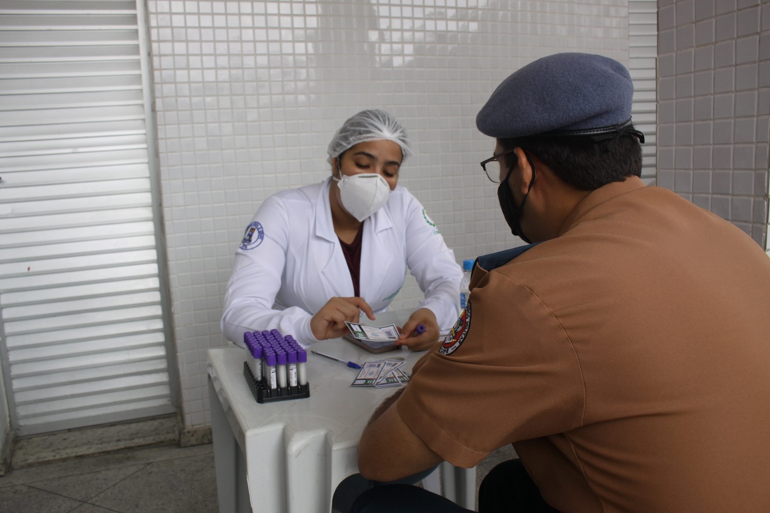 Dos 144 testes aplicados, 65 tiveram o resultado positivo. (fotos: Vitória Lima e Alex Sanches/CBMSE)
