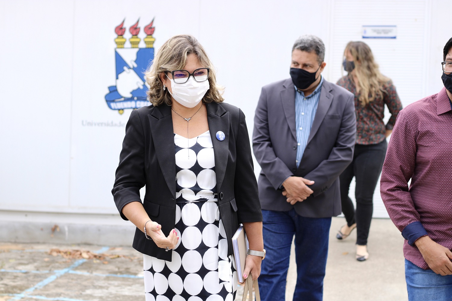 Reitora pro tempore Liliádia Barreto esteve no campus na terça-feira, 2. (fotos: Pedro Ramos/Ascom UFS)