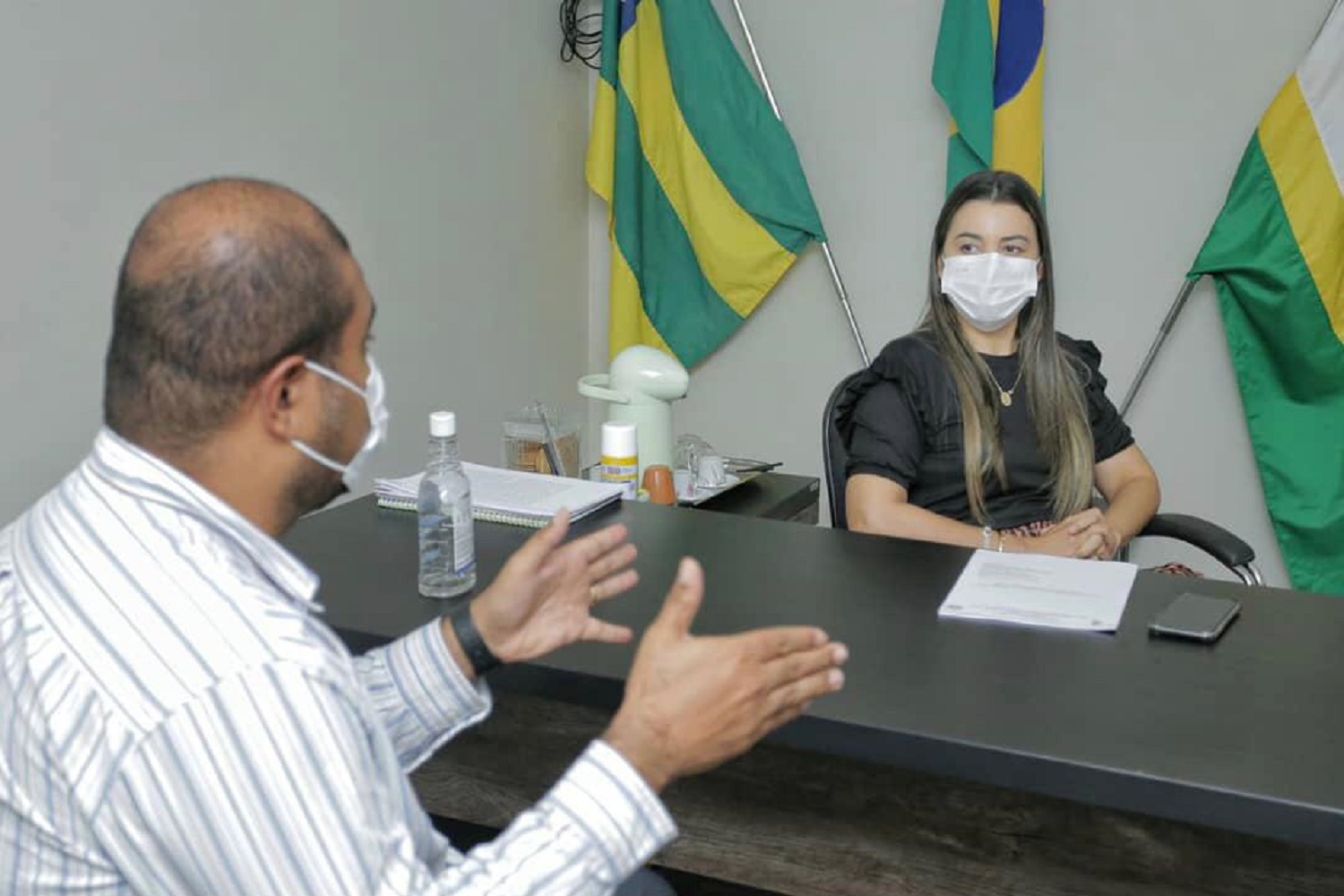 Reitor Valter Santana para prefeita Luana Cacho: firmar parcerias no intuito de incrementar o desenvolvimento local.