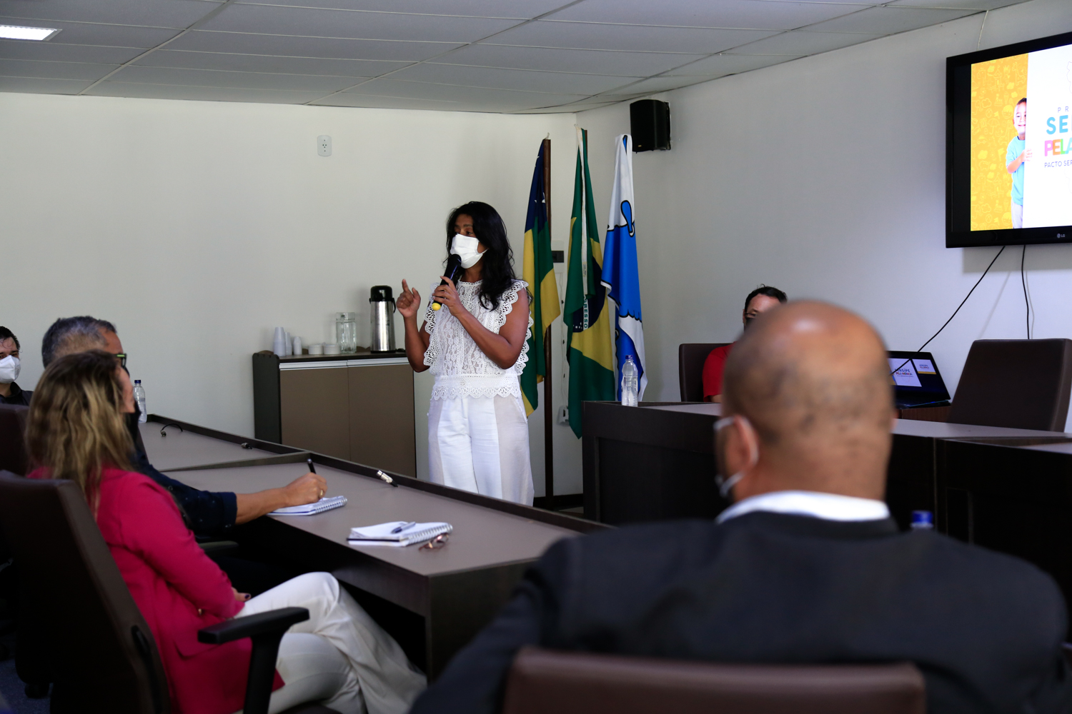 Eliane Aquino, vice-governadora do estado, apresentou o Programa Sergipe pela Infância (fotos: Adilson Andrade/Ascom UFS)