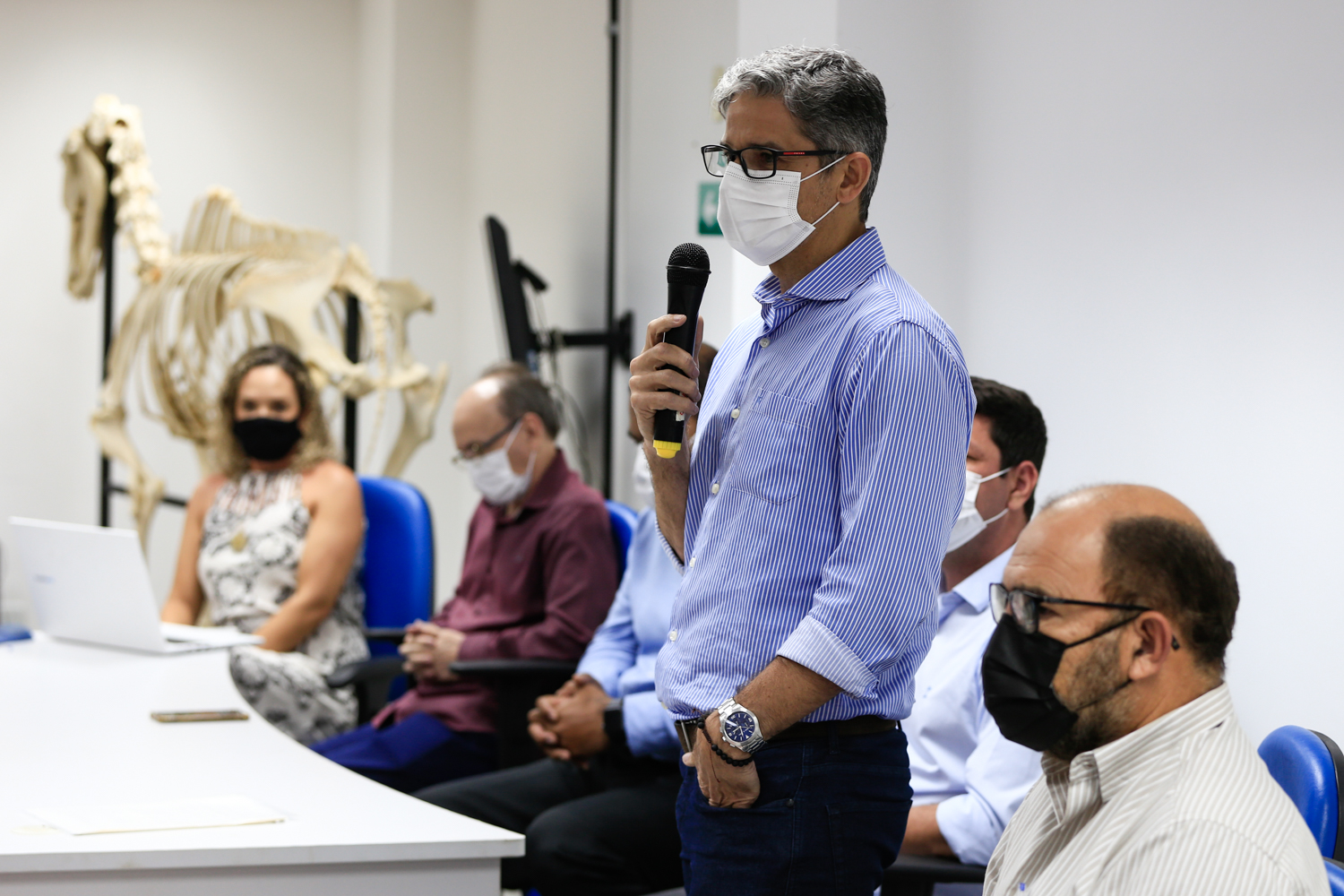 Aula inaugural realizada no auditório do Departamento de Zootecnia