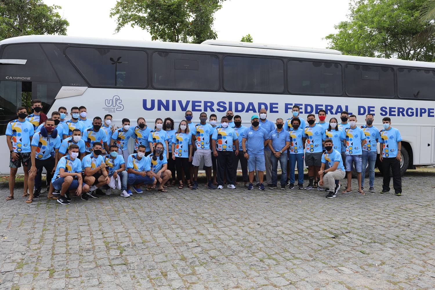 Delegação saiu do campus de São Cristóvão da UFS. (fotos: Ascom UFS)
