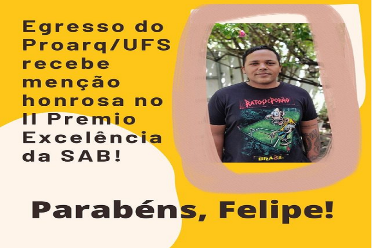 Luis Felipe é um dos integrantes do projeto. 