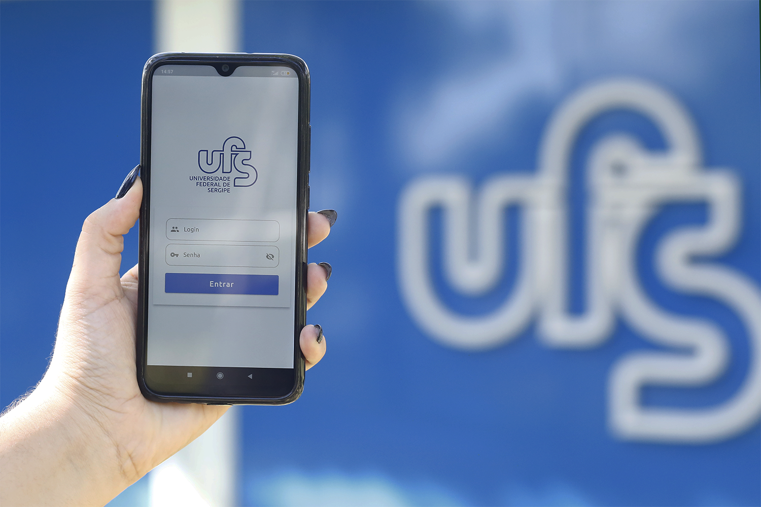 Aplicativo eUFS está disponível para download e é compatível com Android e iOS. (foto: Pedro Ramos/Ascom UFS)