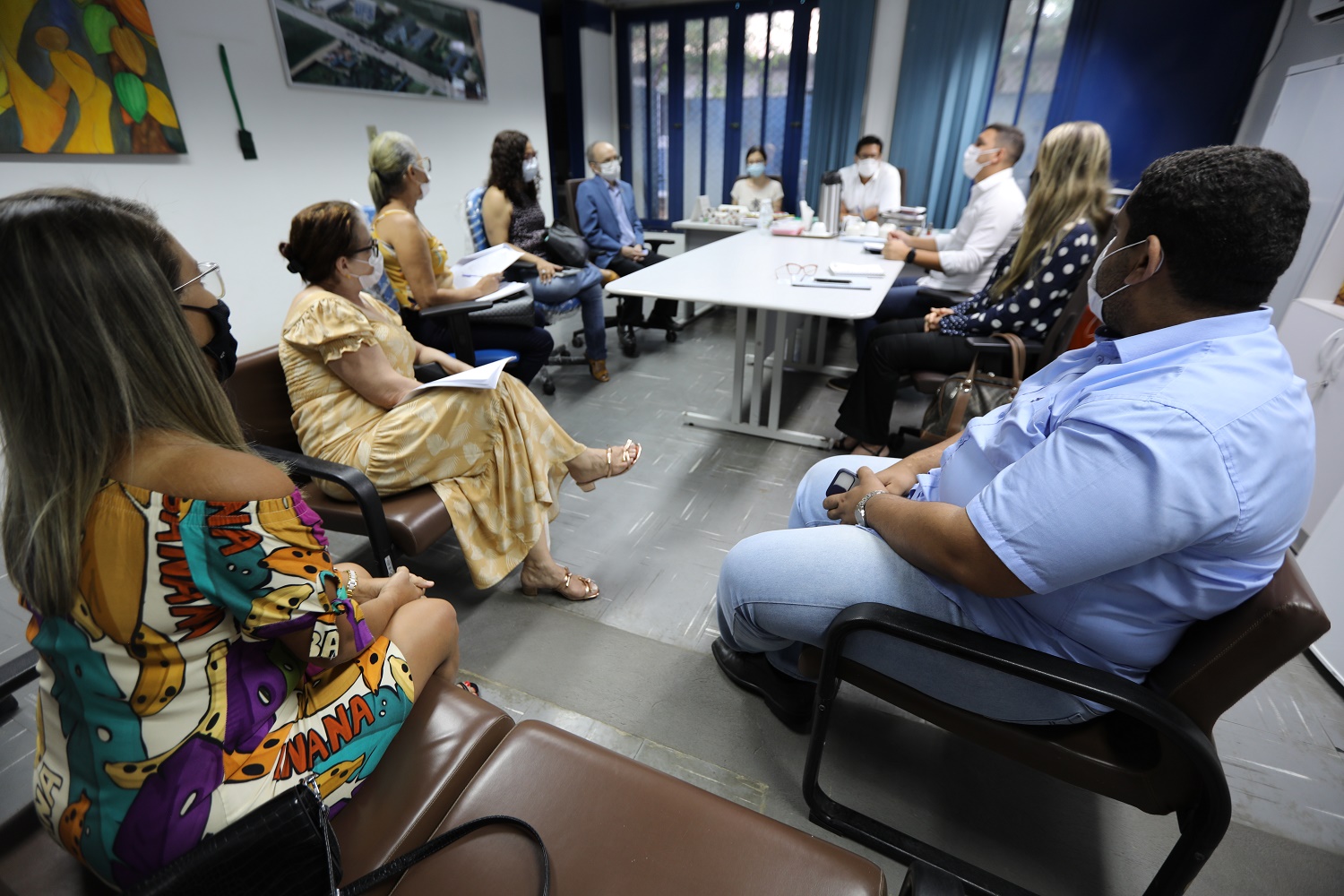 Reunião tratou de termo de cooperação entre as duas instituições. 