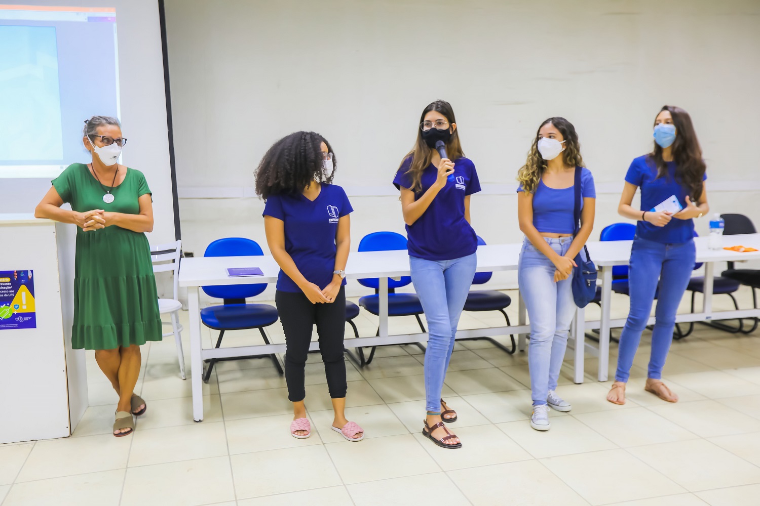 Alunos participaram de forma ativa das atividades do acolhimento. (Foto: Schirlene Reis/Ascom UFS)