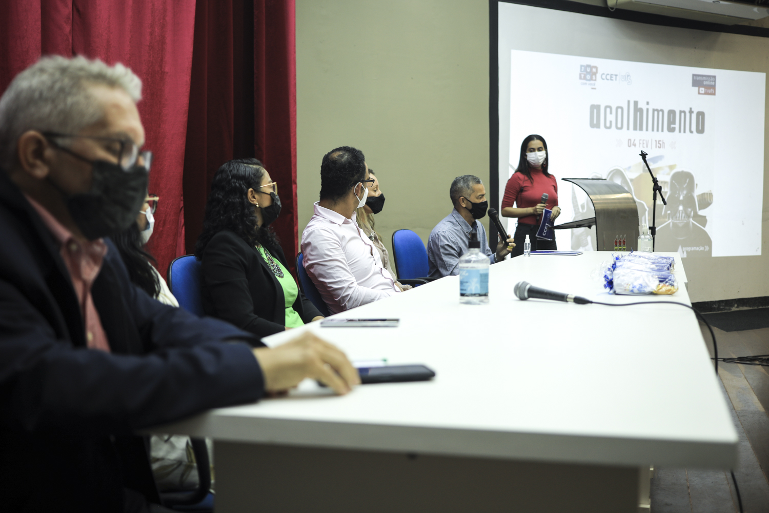 Pró-reitores de Graduação, Assuntos Estudantis e Extensão participaram da cerimônia. (Fotos: Adilson Andrade/Ascom UFS)
