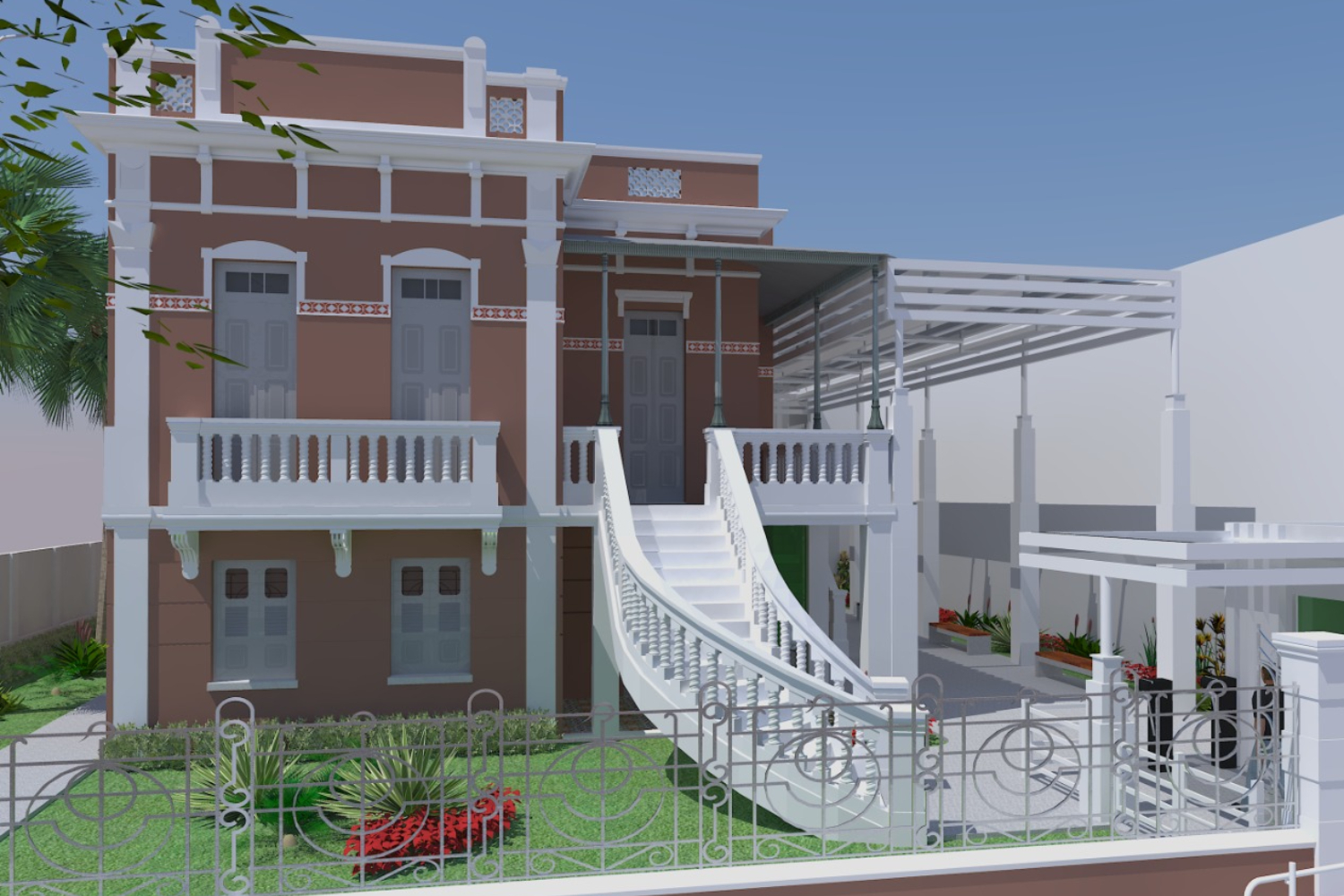 Ilustração do projeto arquitônico. (Imagem: Dipro/UFS)