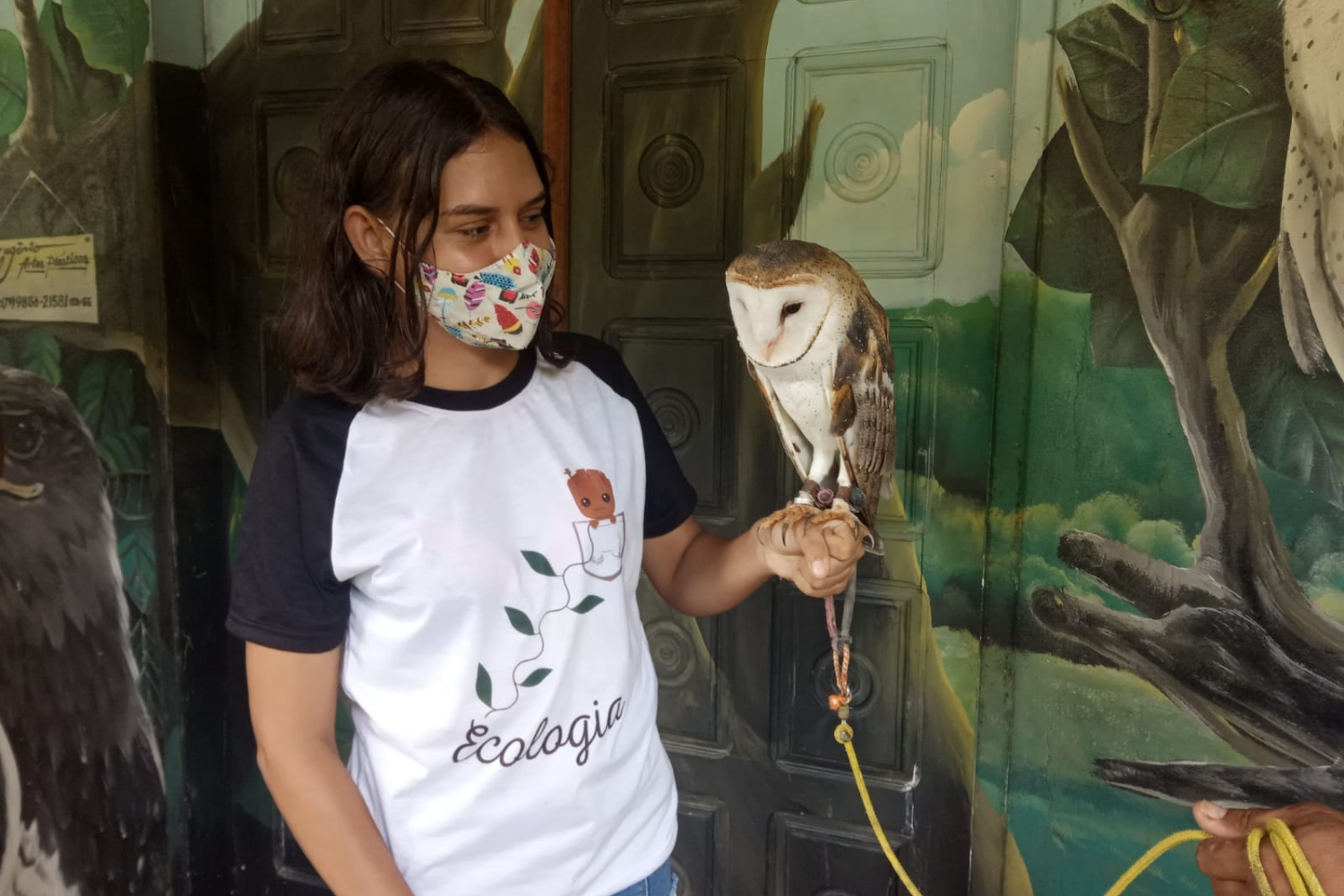 Visita técnica proporcionou aprendizado prático em centro de referência na reprodução de aves de rapina (Fotos: arquivo pessoal)