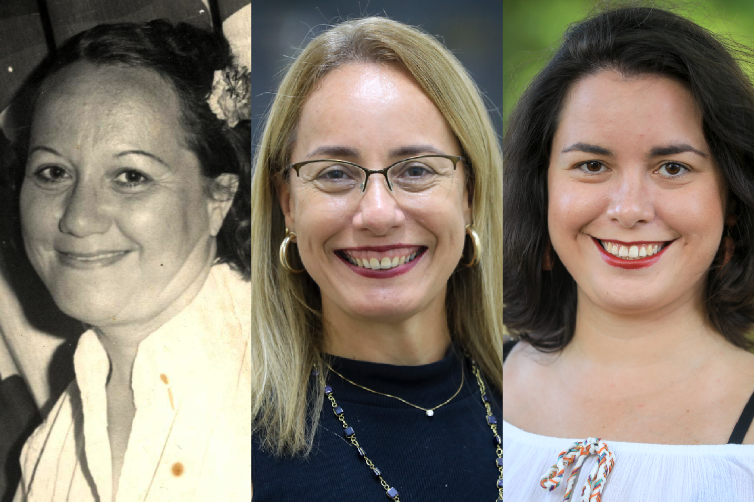 As três gerações da família da diretora do CCSA, Martha Suzana
