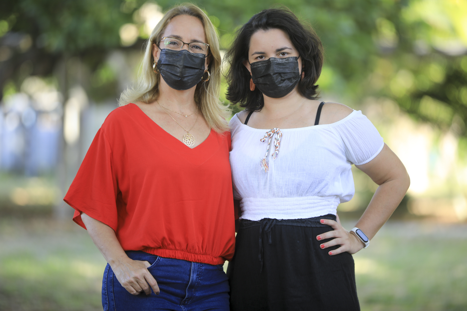 Mãe e filha: Matha Suzana Nunes e Amanda Nunes