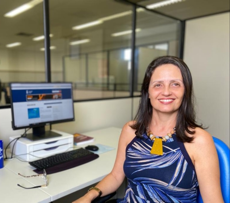 Através do formato remoto, a coordenadora da DPB Adriana Pereira pode melhorar a saúde e conhecer colegas de outros campi (Foto: Arquivo pessoal)
