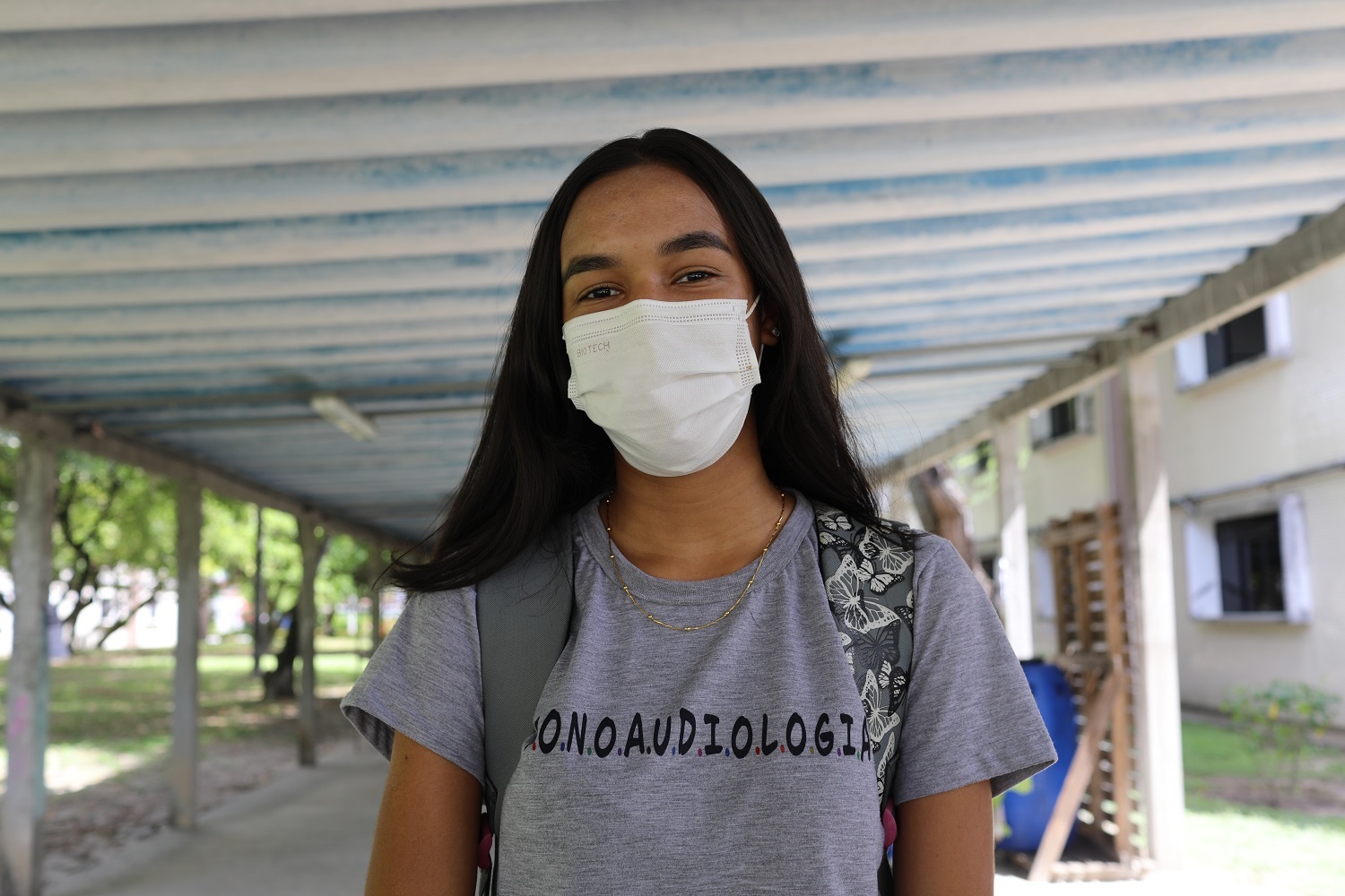 Nalanda Victória Martins, estudante do 2º período de Fonoaudiologia.