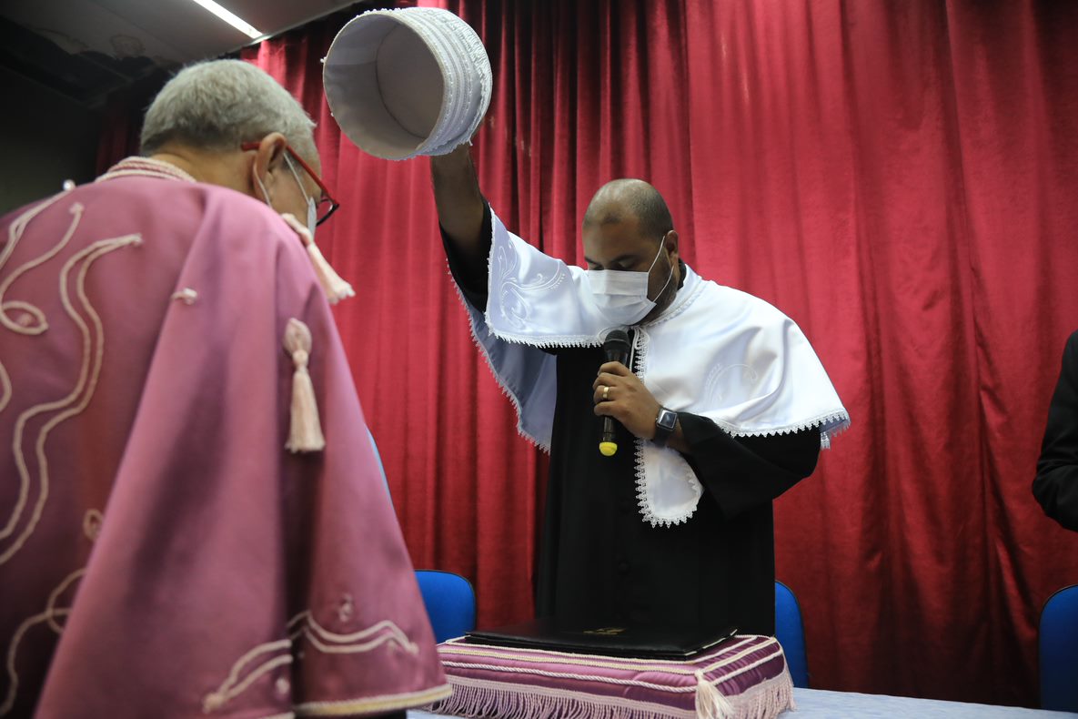 "Essa premiação nos engrandece, pois estamos trazendo mais um doutor produtivo, ativo e crítico para os quadros da educação superior sergipana”, disse o reitor Valter Santana (Fotos: Adilson Andrade/Ascom UFS)