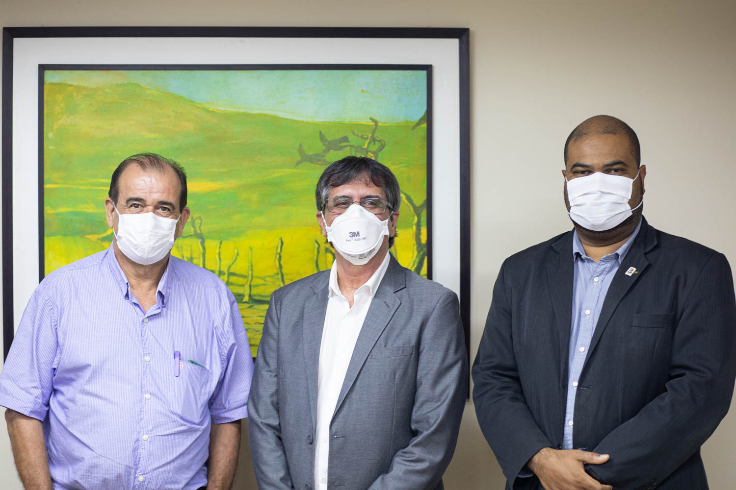 Encontro reuniu reitores de ‘três gerações’: Angelo Antoniolli (2012-2020), Valter Santana (atual) e Josué Subrinho (2004-2012).