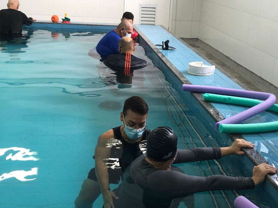 Projeto é realizado às quartas-feiras, na piscina terapêutica do Campus Lagarto