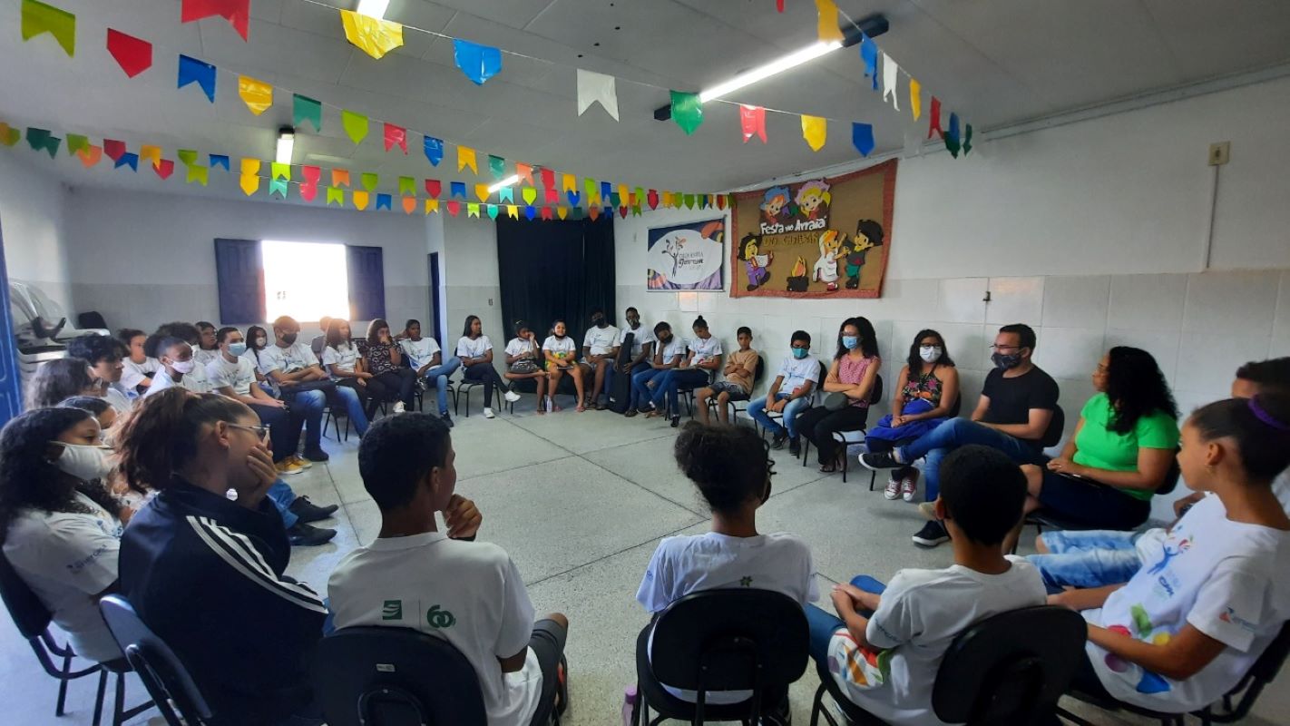 Projeto "Ler para ser" reúne jovens de 12 a 17 anos da Orquestra Jovem de Sergipe (Fotos: Arquivo pessoal)